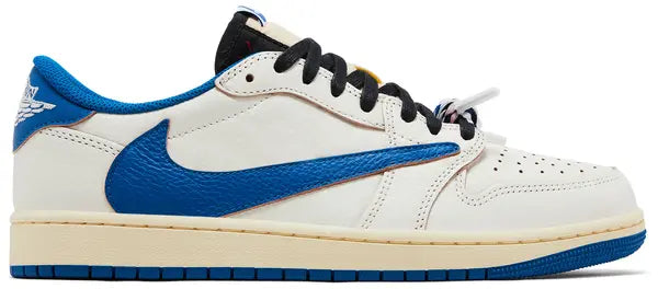 Jordan 1 Retro Low OG SP Fragment x Travis Scott ‘Sail Military Blue’