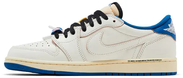 Jordan 1 Retro Low OG SP Fragment x Travis Scott ‘Sail Military Blue’