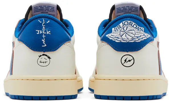 Jordan 1 Retro Low OG SP Fragment x Travis Scott ‘Sail Military Blue’