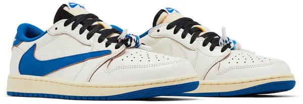 Jordan 1 Retro Low OG SP Fragment x Travis Scott ‘Sail Military Blue’